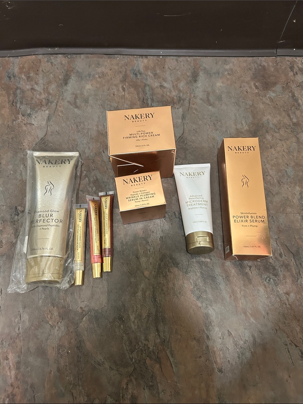 Nakery Beauty Skincare & Lip Kit 8 PIECE Set ALL FULL SIZE FACTORY SEALED FRESH